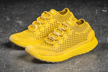 Nobull Knit Runner Men's Running Shoes Lemon | Australia (CM9257)